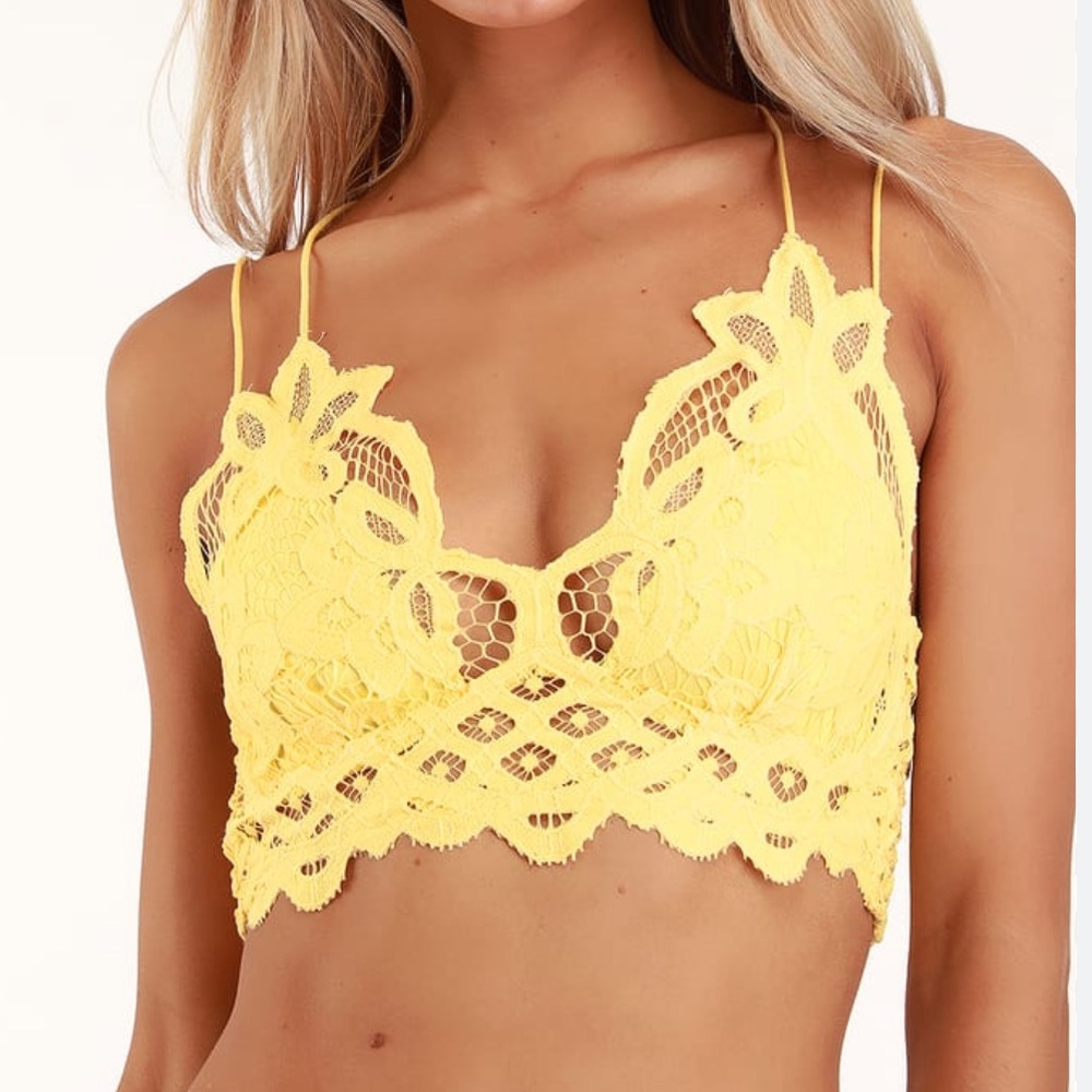 EUC Free People Adella lace bralette